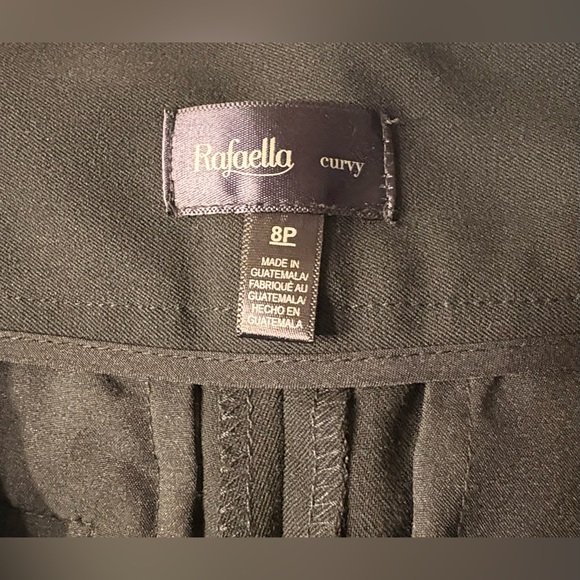 EUC/NWOT Pants: Deep Black, “Curvy” Fit, Petite, Boot Cut, Mid-Rise, Zip/Button - Picture 6 of 14